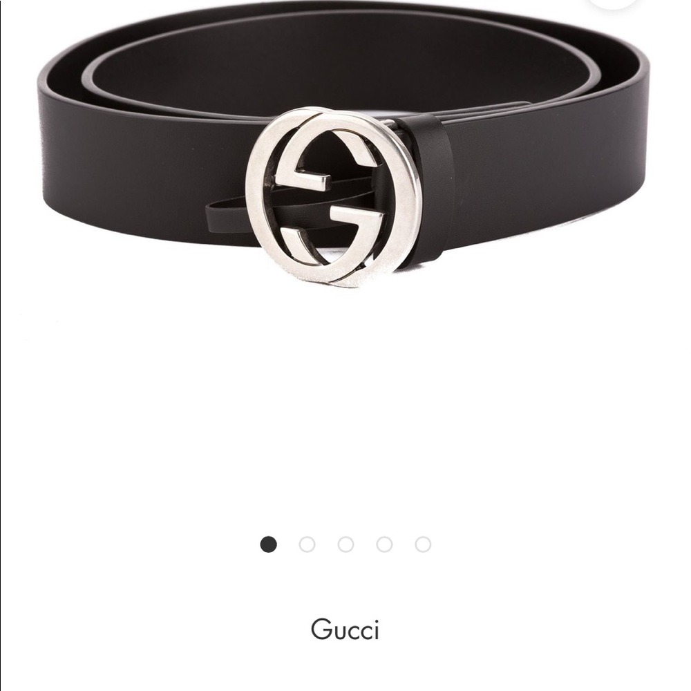 Gucci Double G Buckle Leather Belt